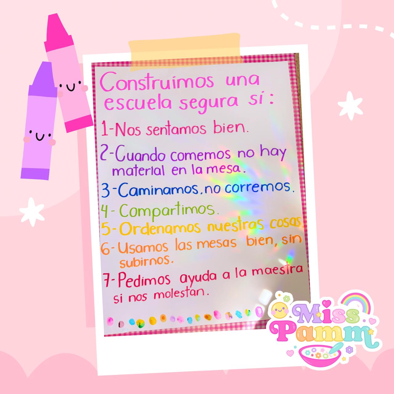 Normas y reglas: Construimos una escuela segura ♥