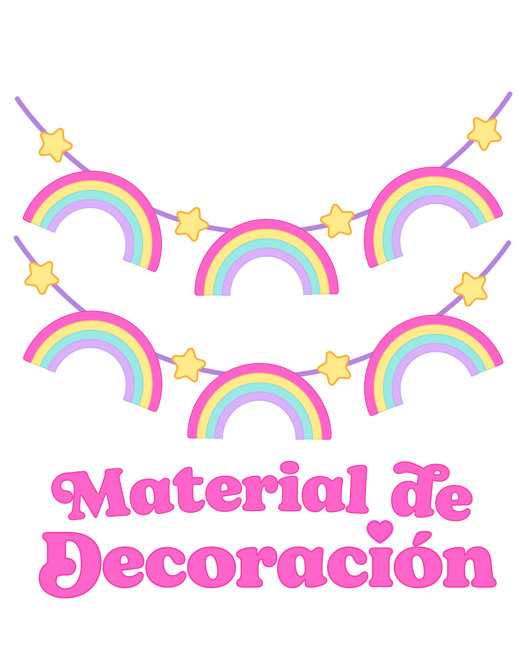 Material de decoración