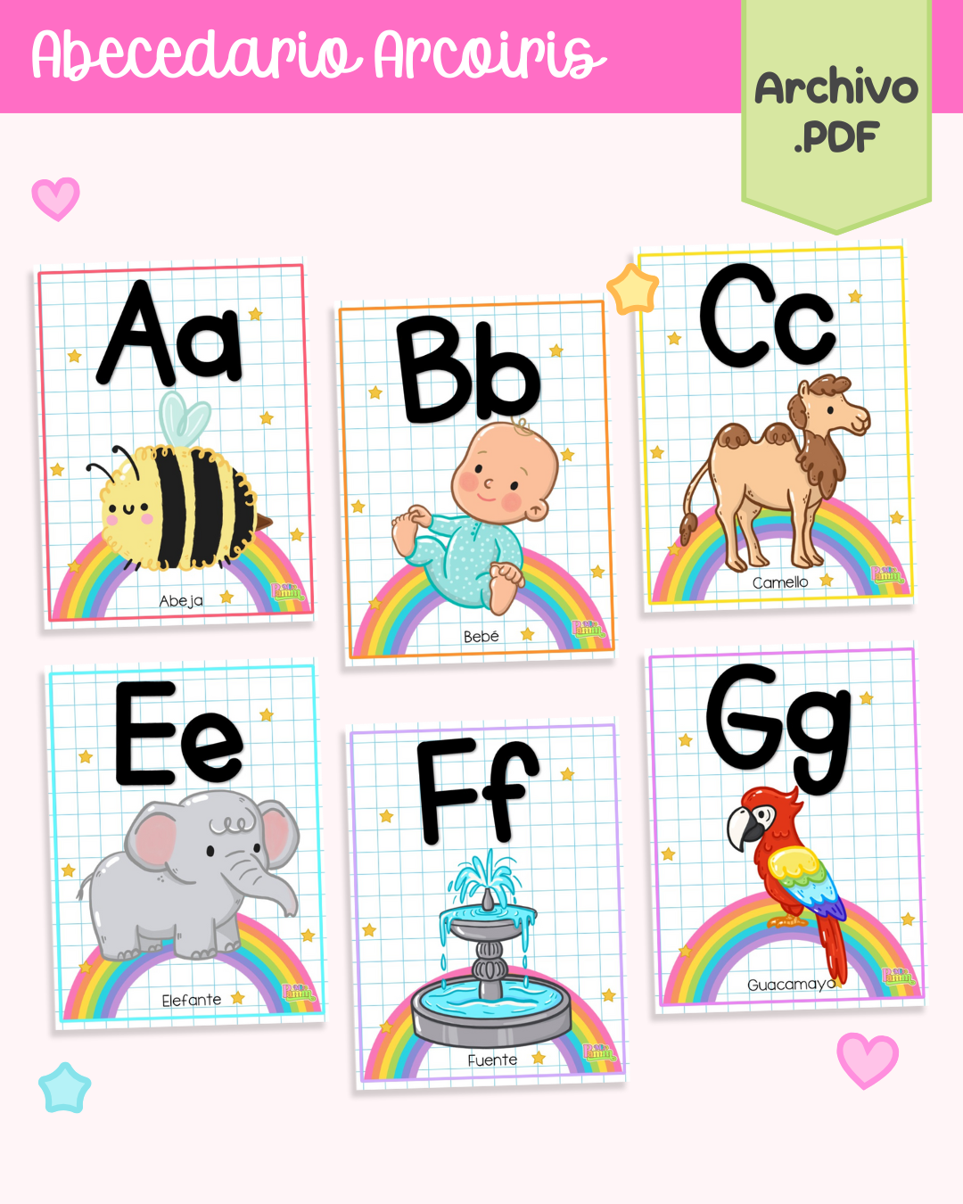 Abecedario Arcoiris