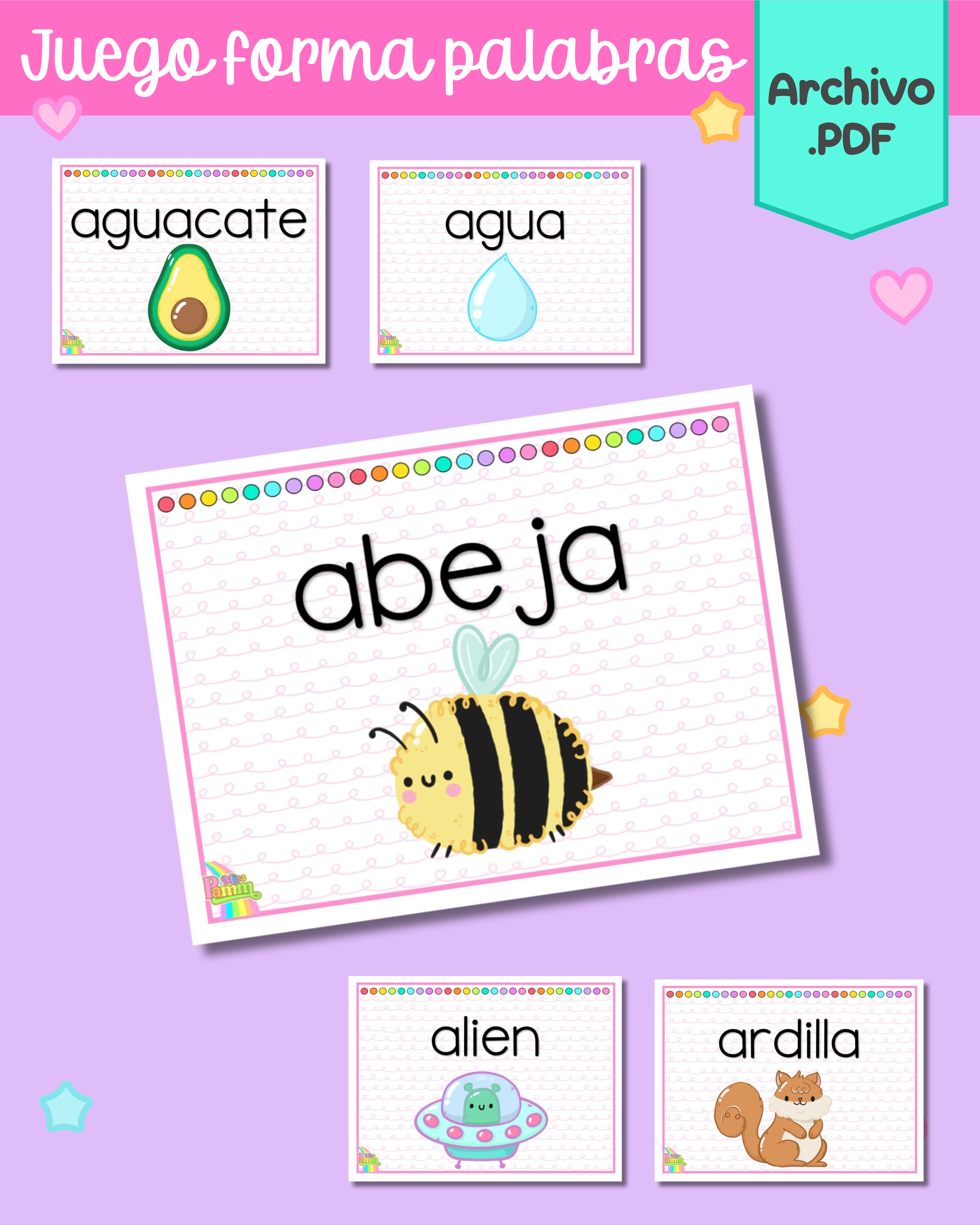 Juego "Helados forma palabras"