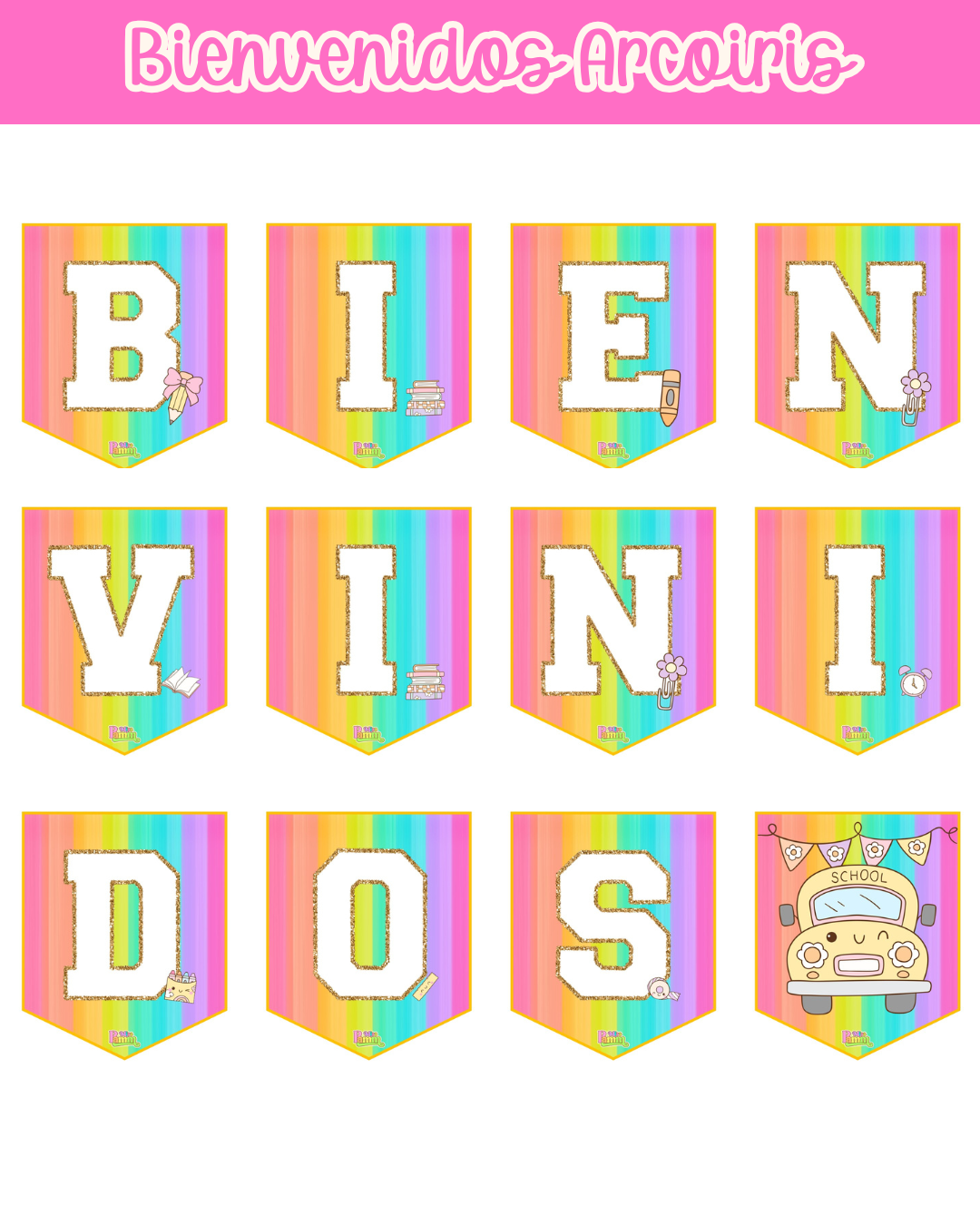 Banner Bienvenidos Arcoiris