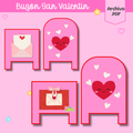 Tarjetas y buzón San Valentín / Día del amor y la amistad