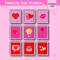 Postales para decoración San Valentín