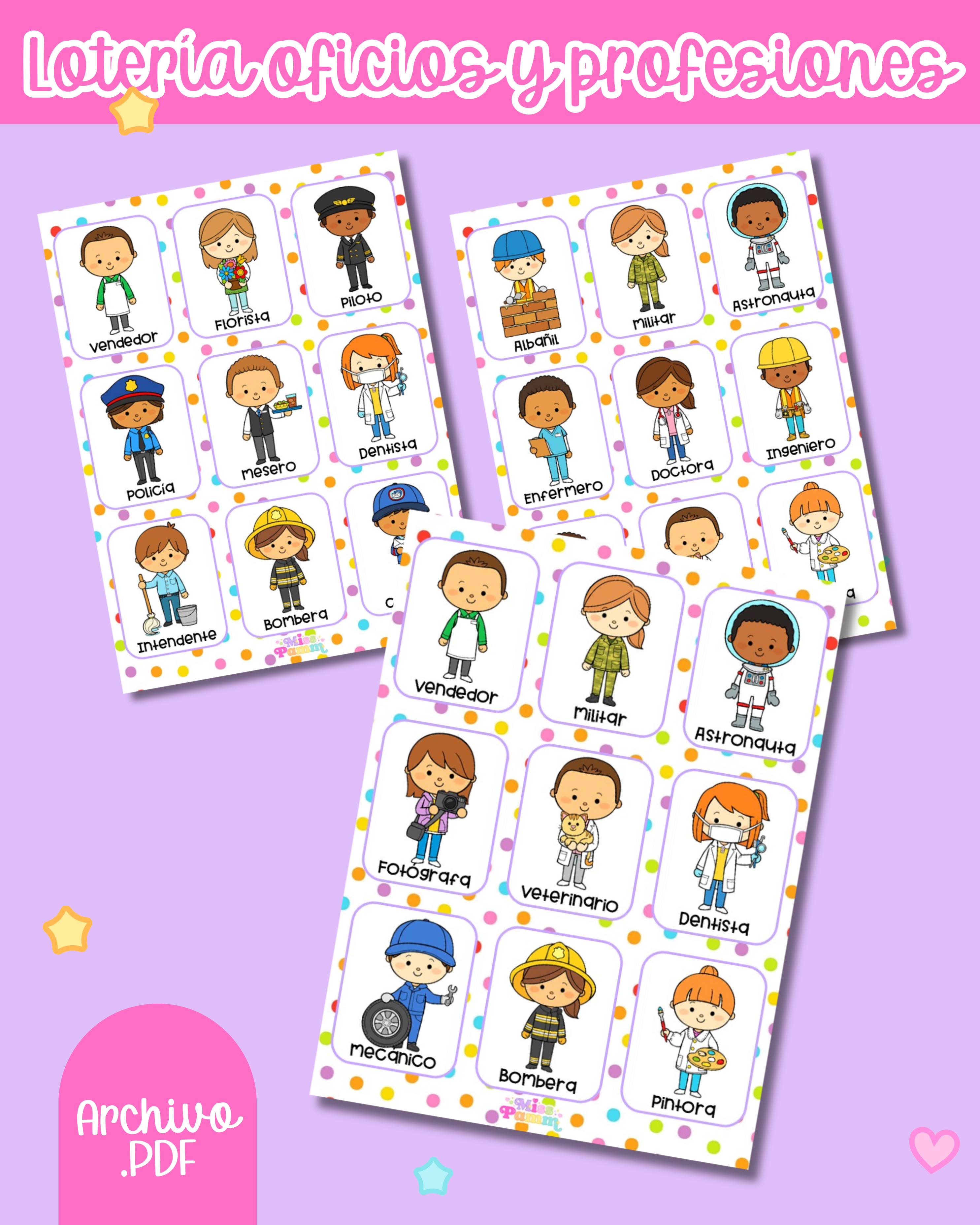Lotería oficios y profesiones