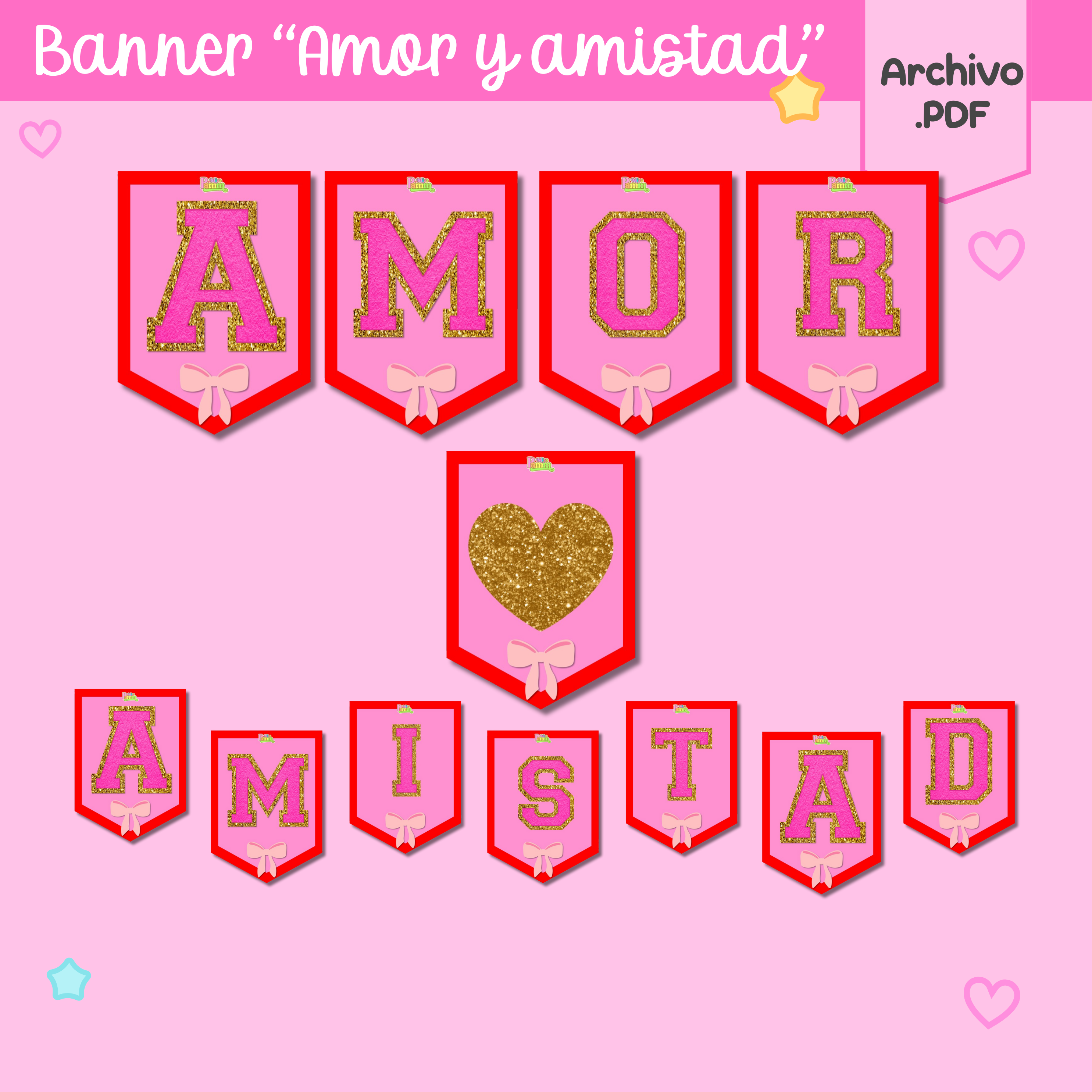 Banner "Amor & amistad"