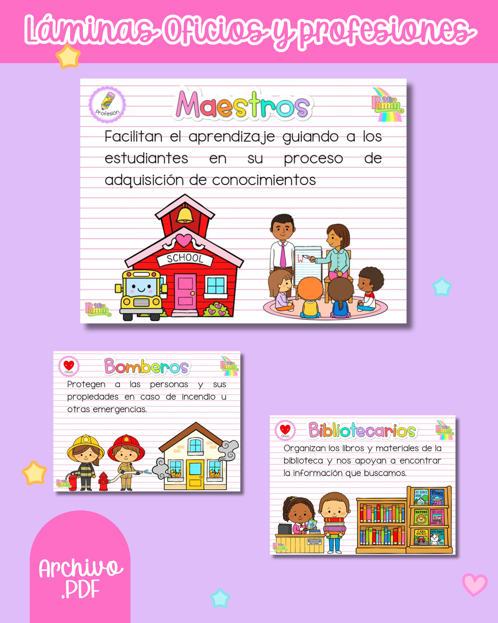 Láminas Oficios y profesiones