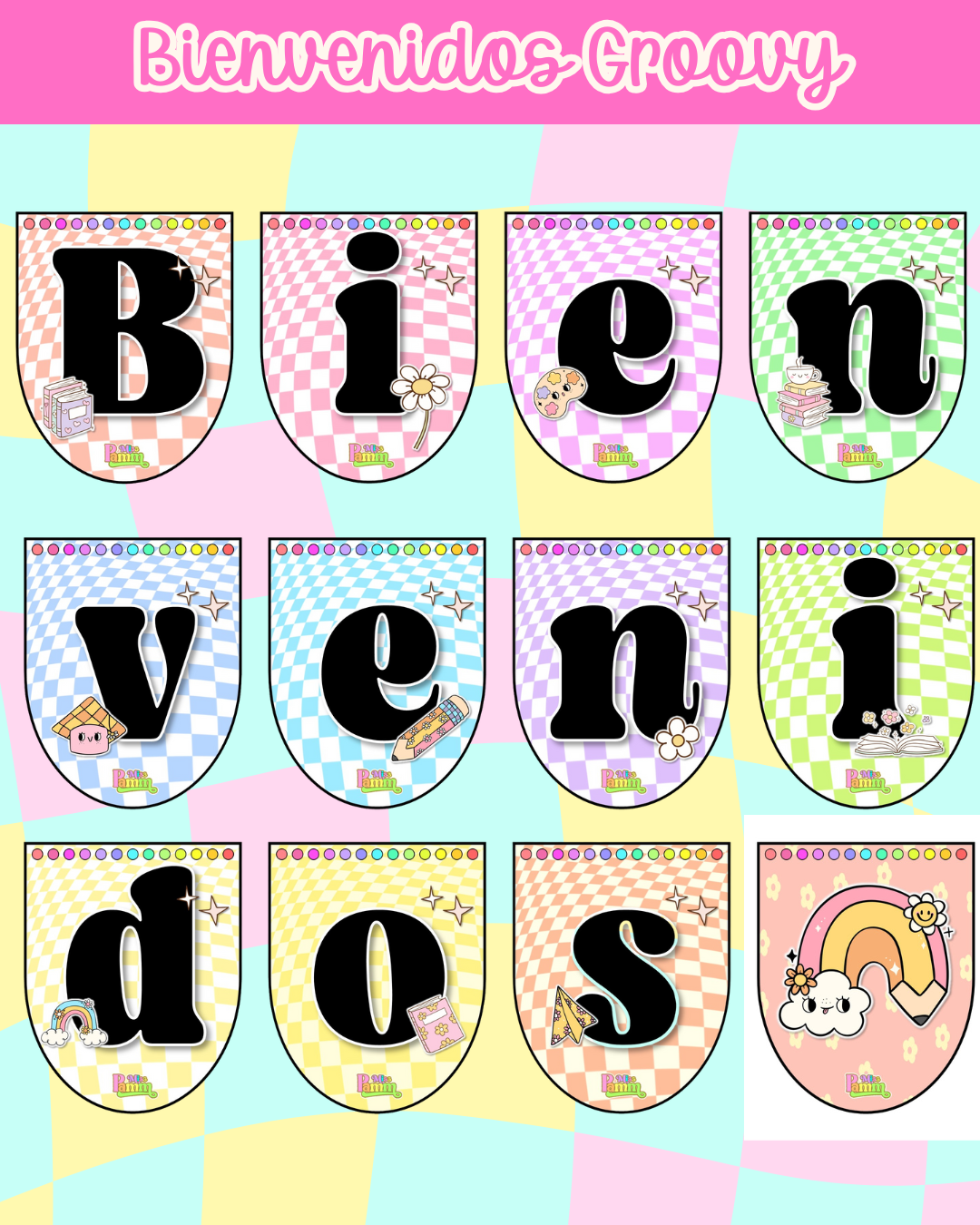 Banner Bienvenidos Groovy