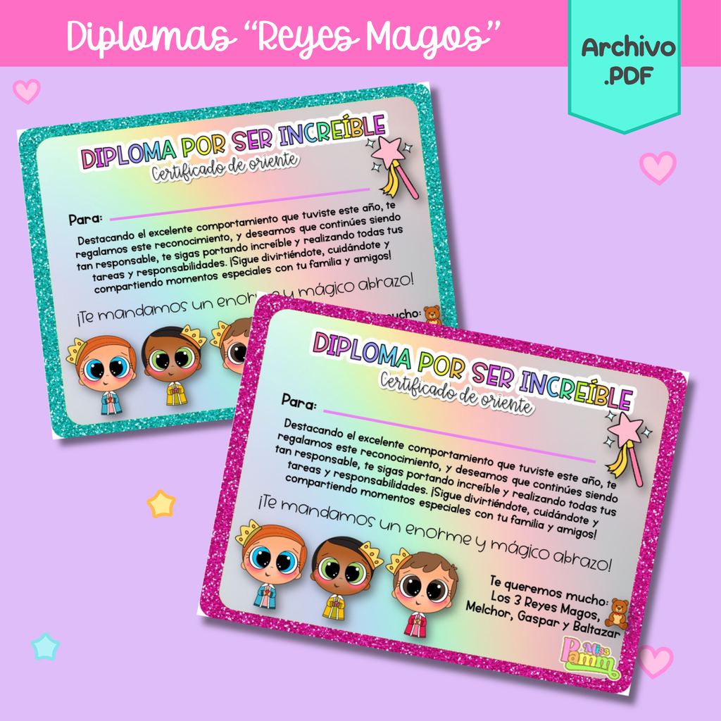Diplomas Reyes Magos