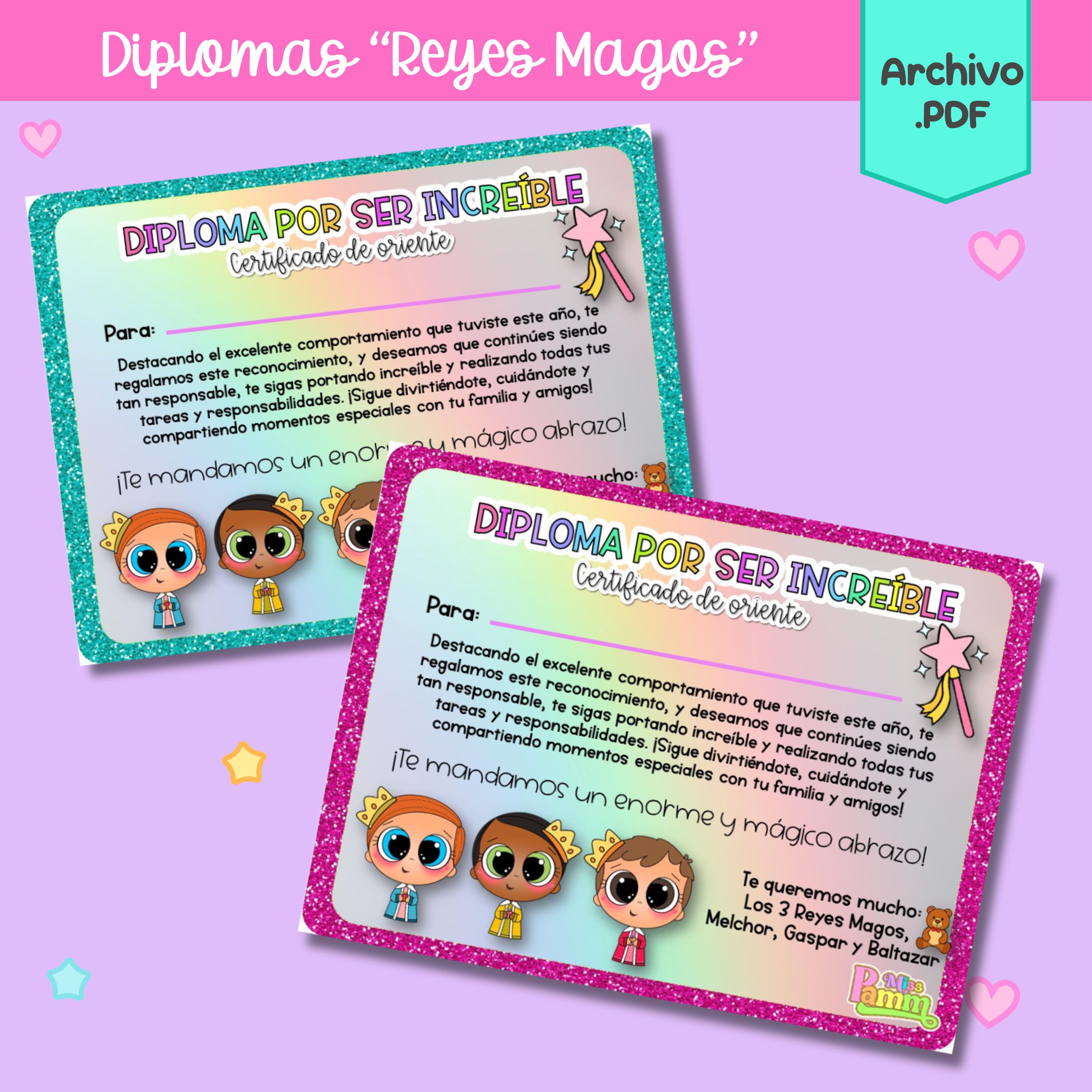 Diplomas Reyes Magos