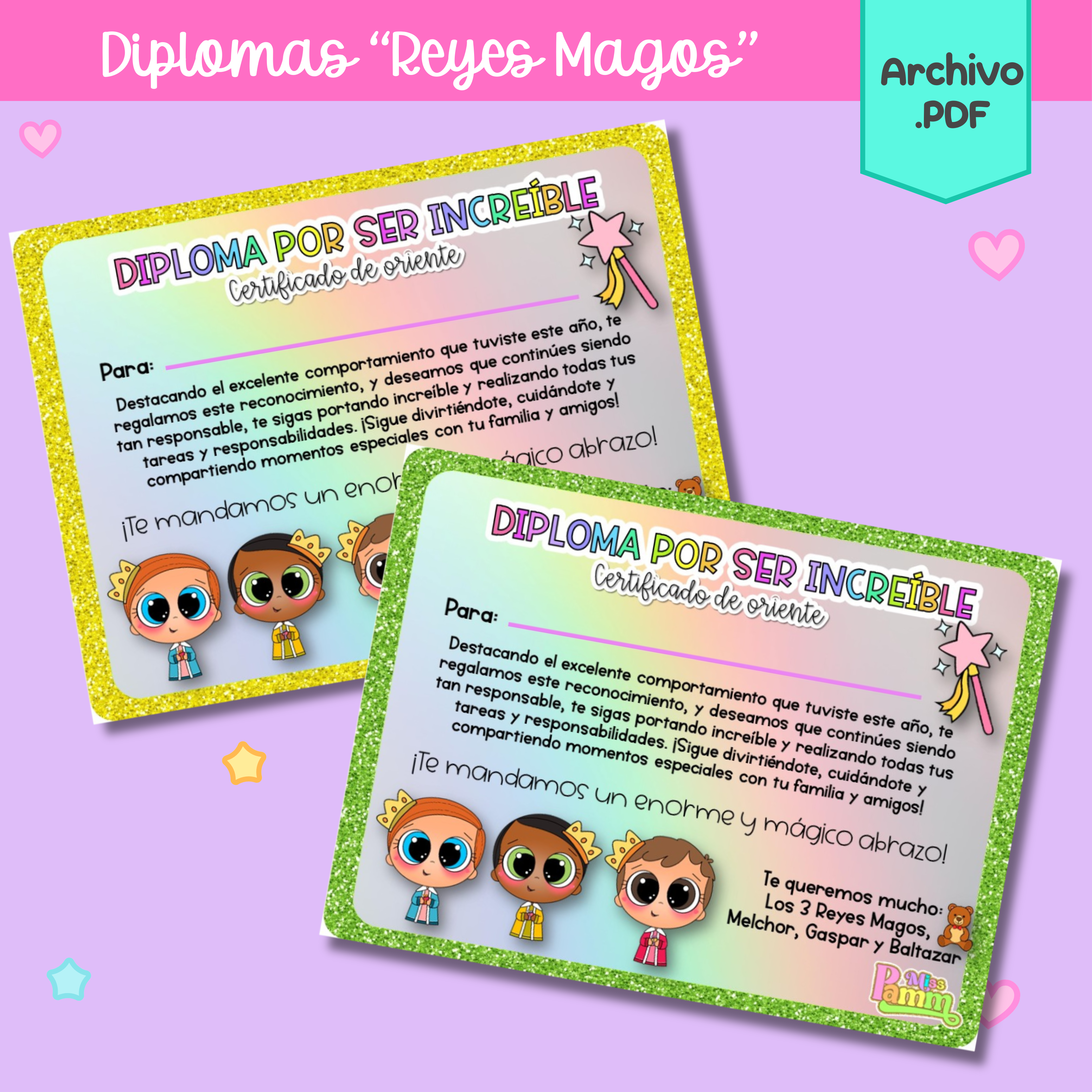 Diplomas Reyes Magos