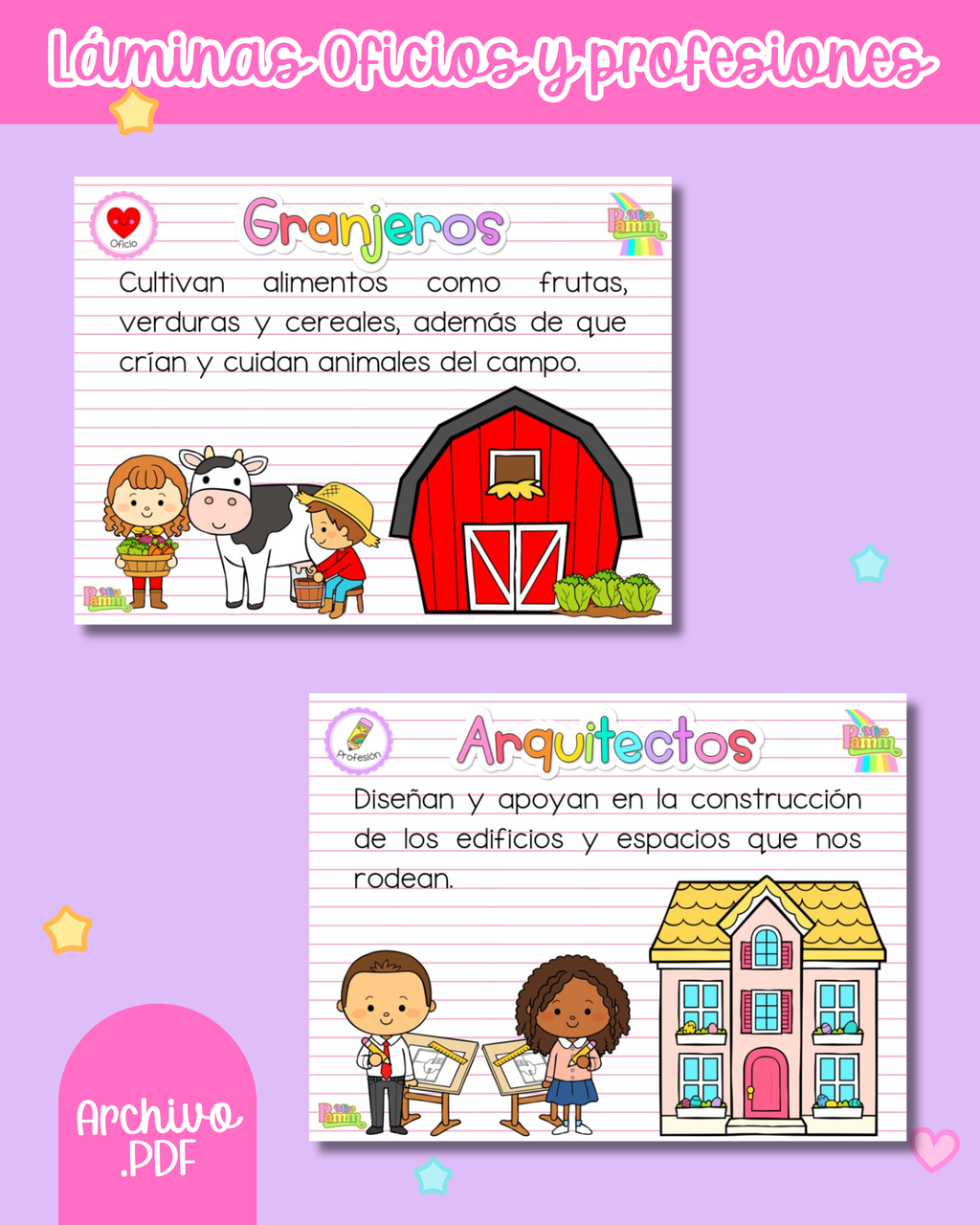 Láminas Oficios y profesiones