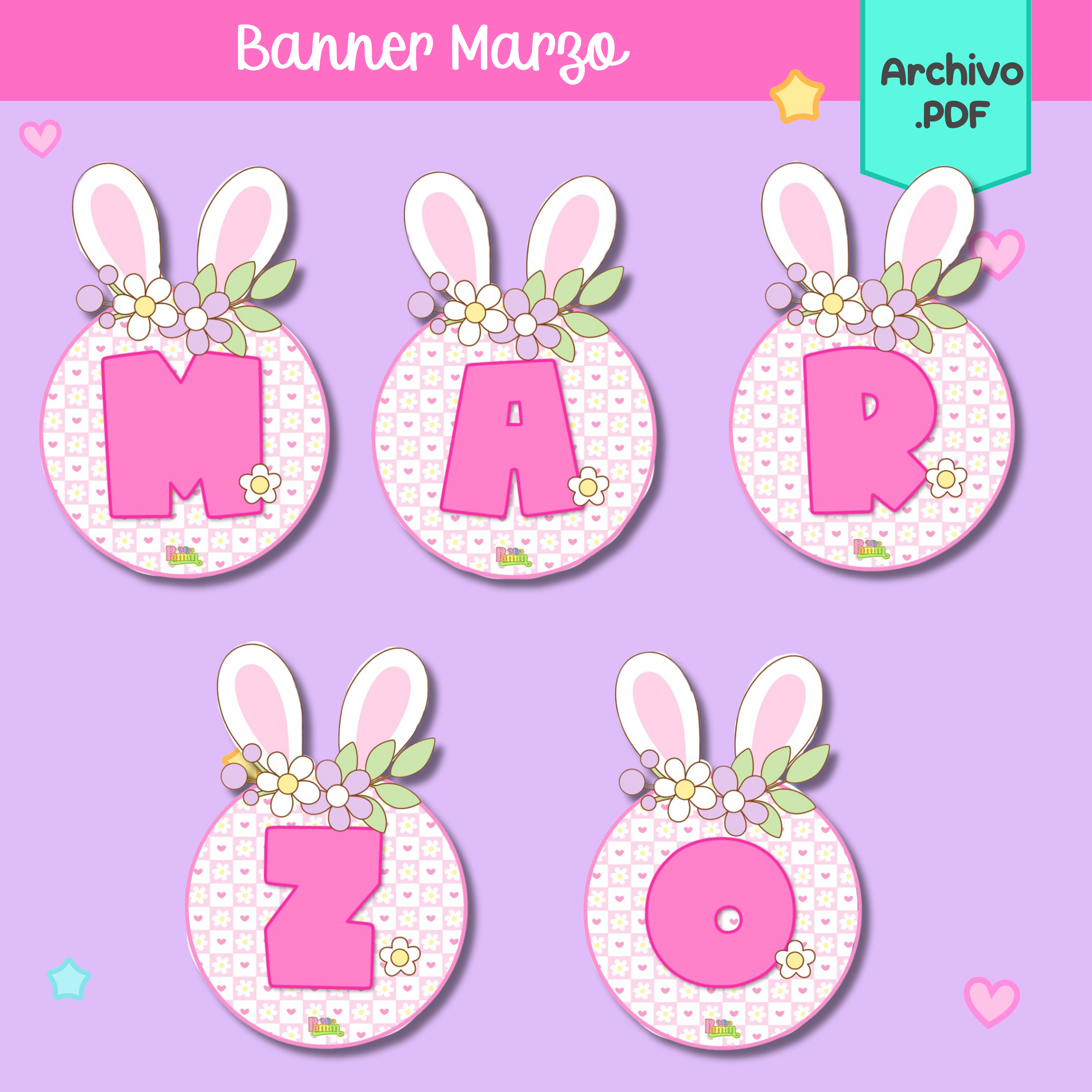 Banner Marzo conejitos