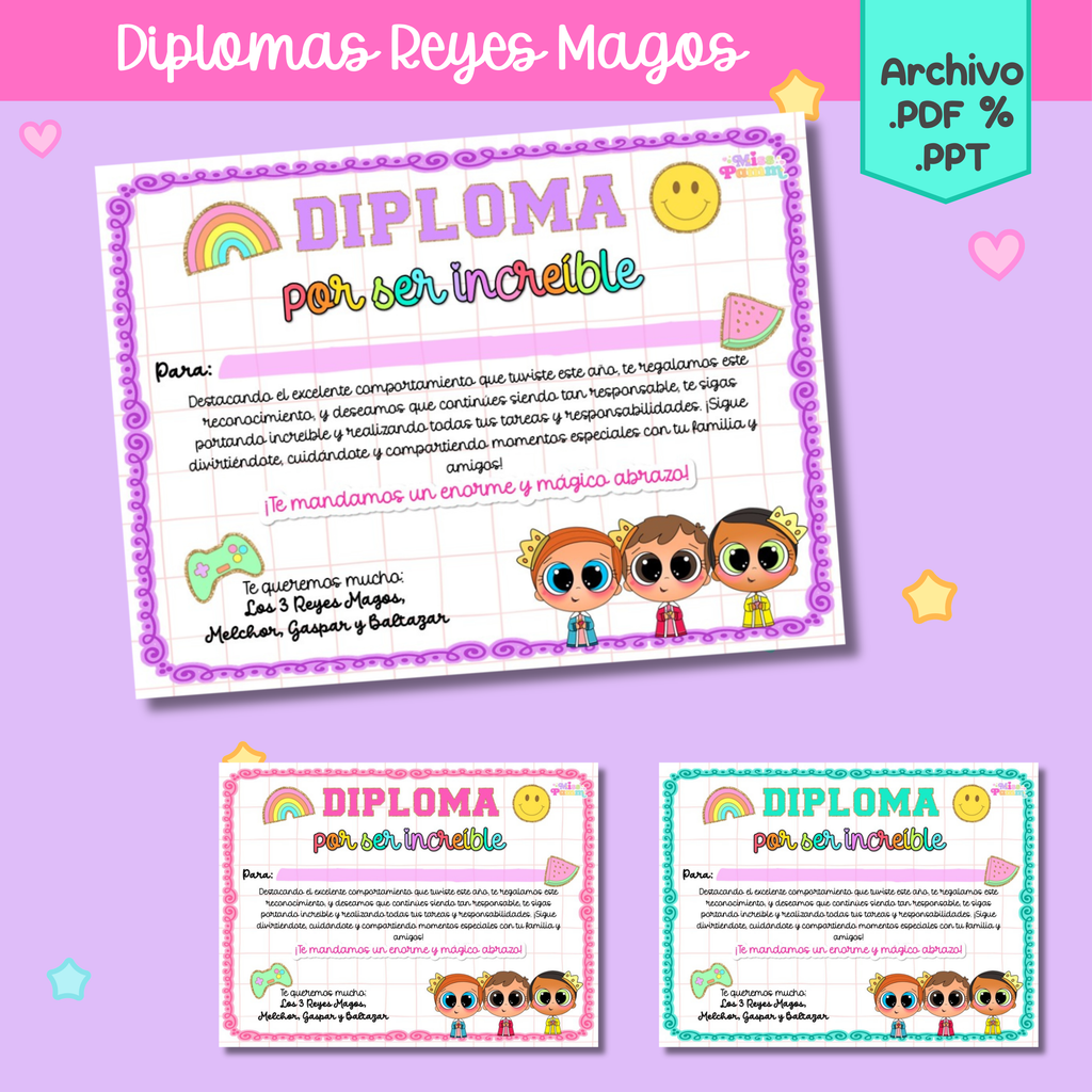 Diploma Reyes Magos