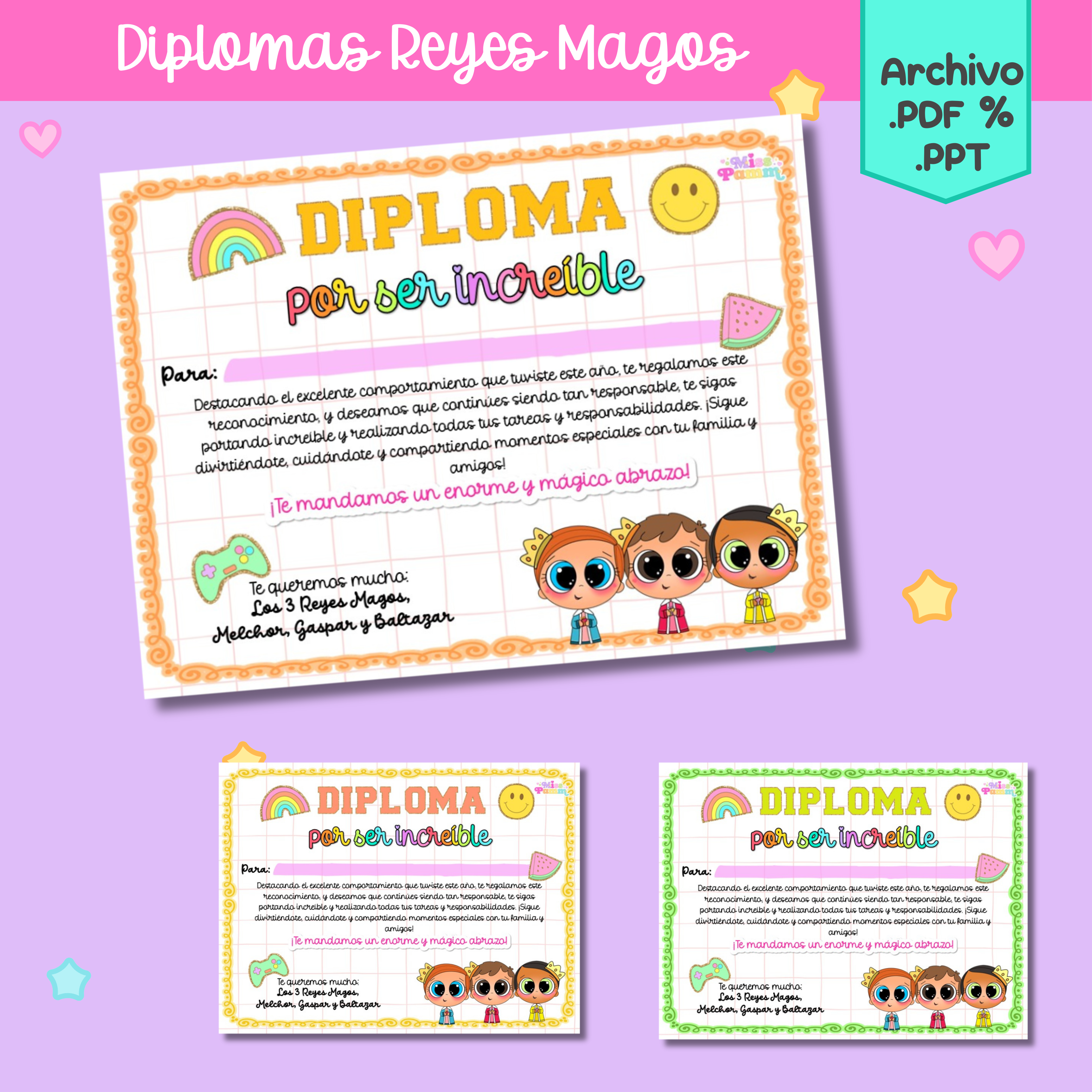 Diploma Reyes Magos