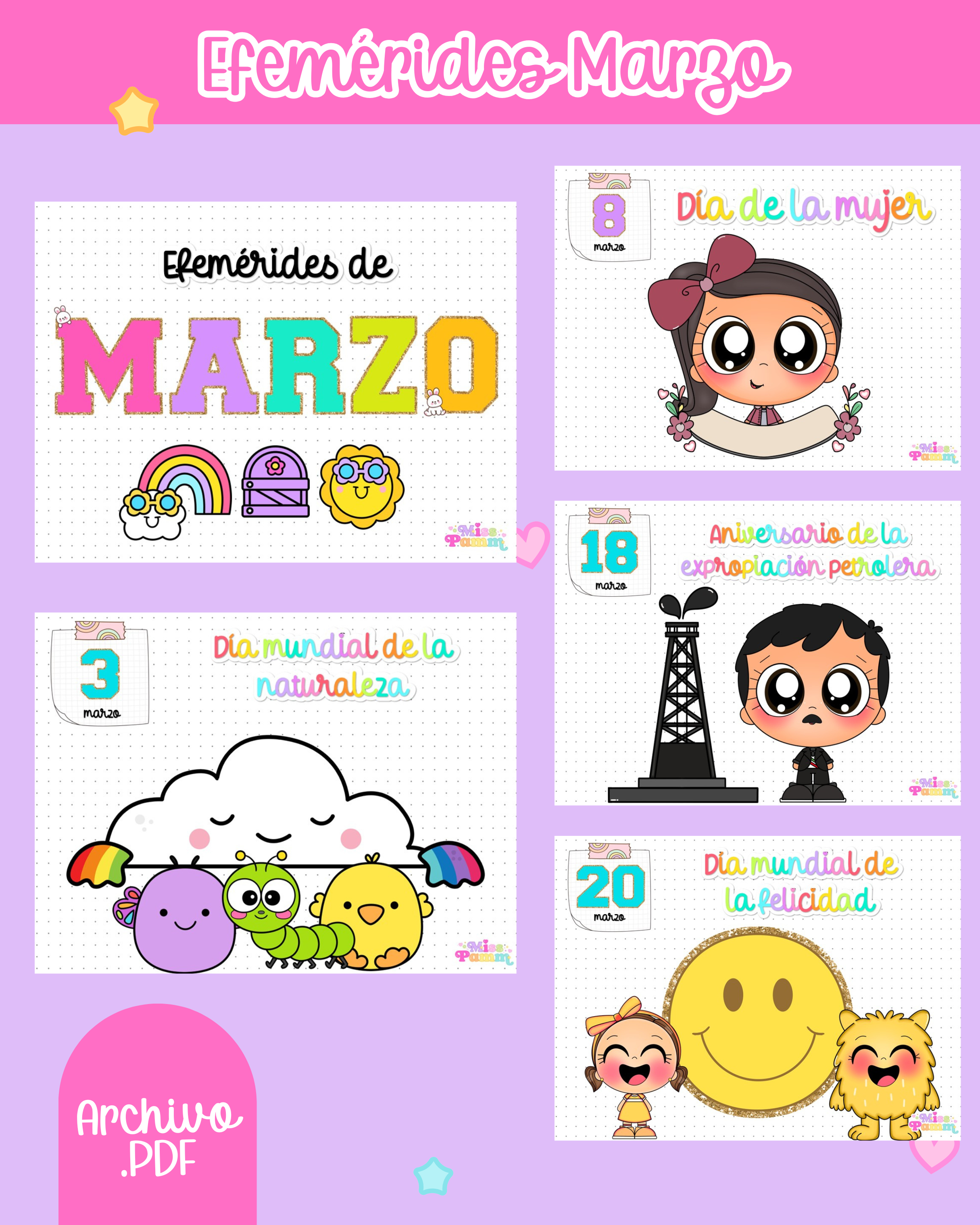 Efemérides Marzo