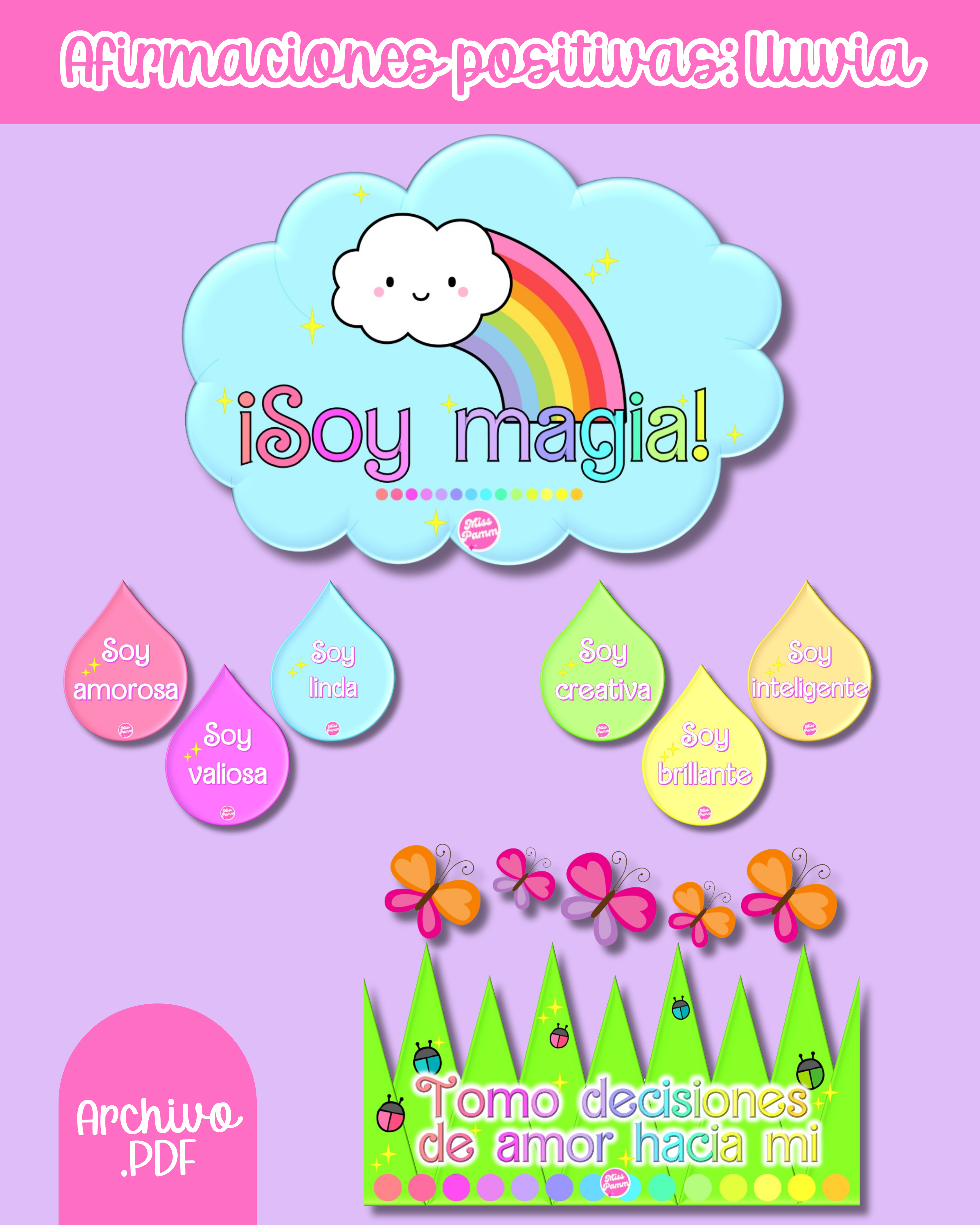 Afirmaciones positivas: lluvia arcoiris