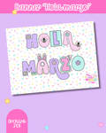 Banner "Hola marzo"