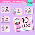 Números 0 al 10 chicles