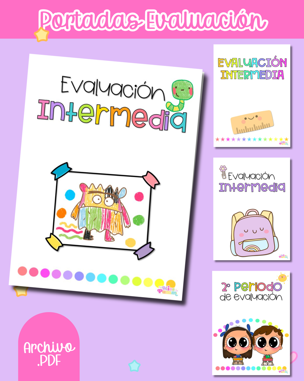 Portadas periodos de evaluación