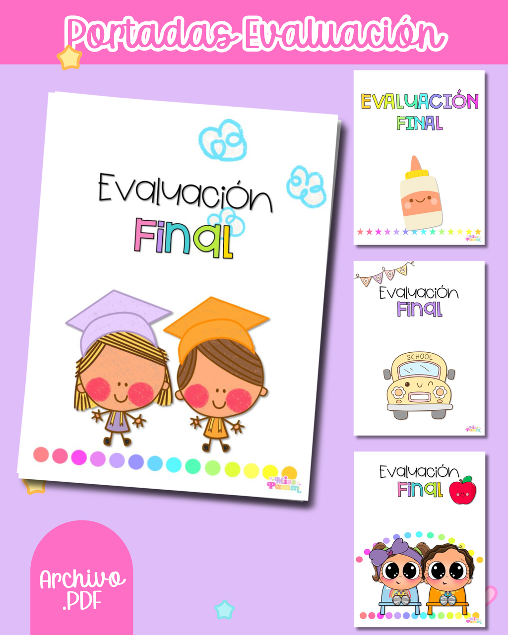 Portadas periodos de evaluación
