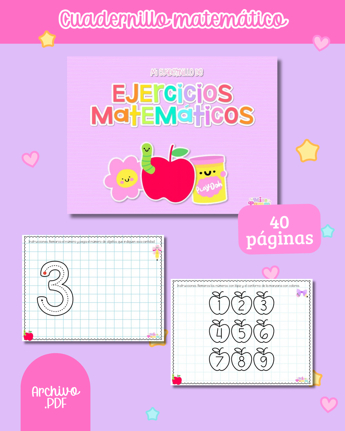 Cuadernillo de ejercicios matemáticos