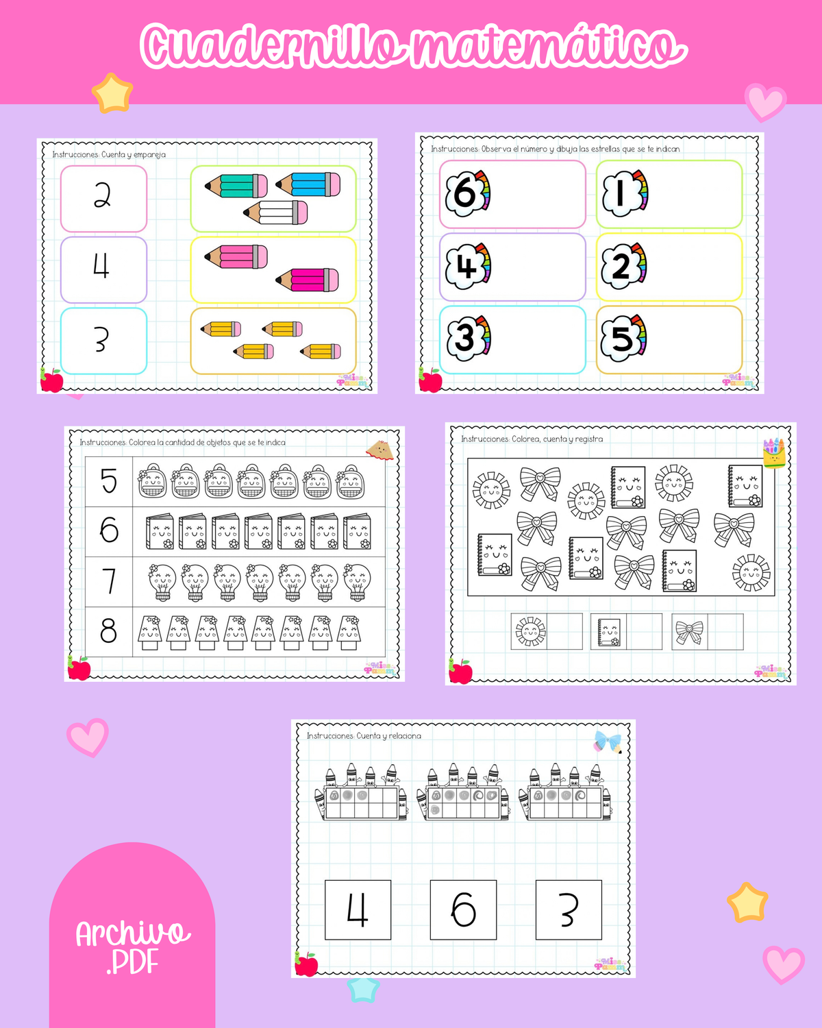 Cuadernillo de ejercicios matemáticos