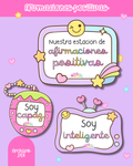 Afirmaciones positivas pastel