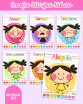 Emociones dibujos niñas