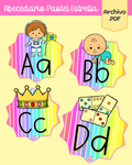 Abecedario estrella arcoiris