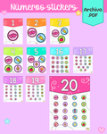 Números stickers (1 al 20)