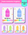 Pases para sanitario Crayolas