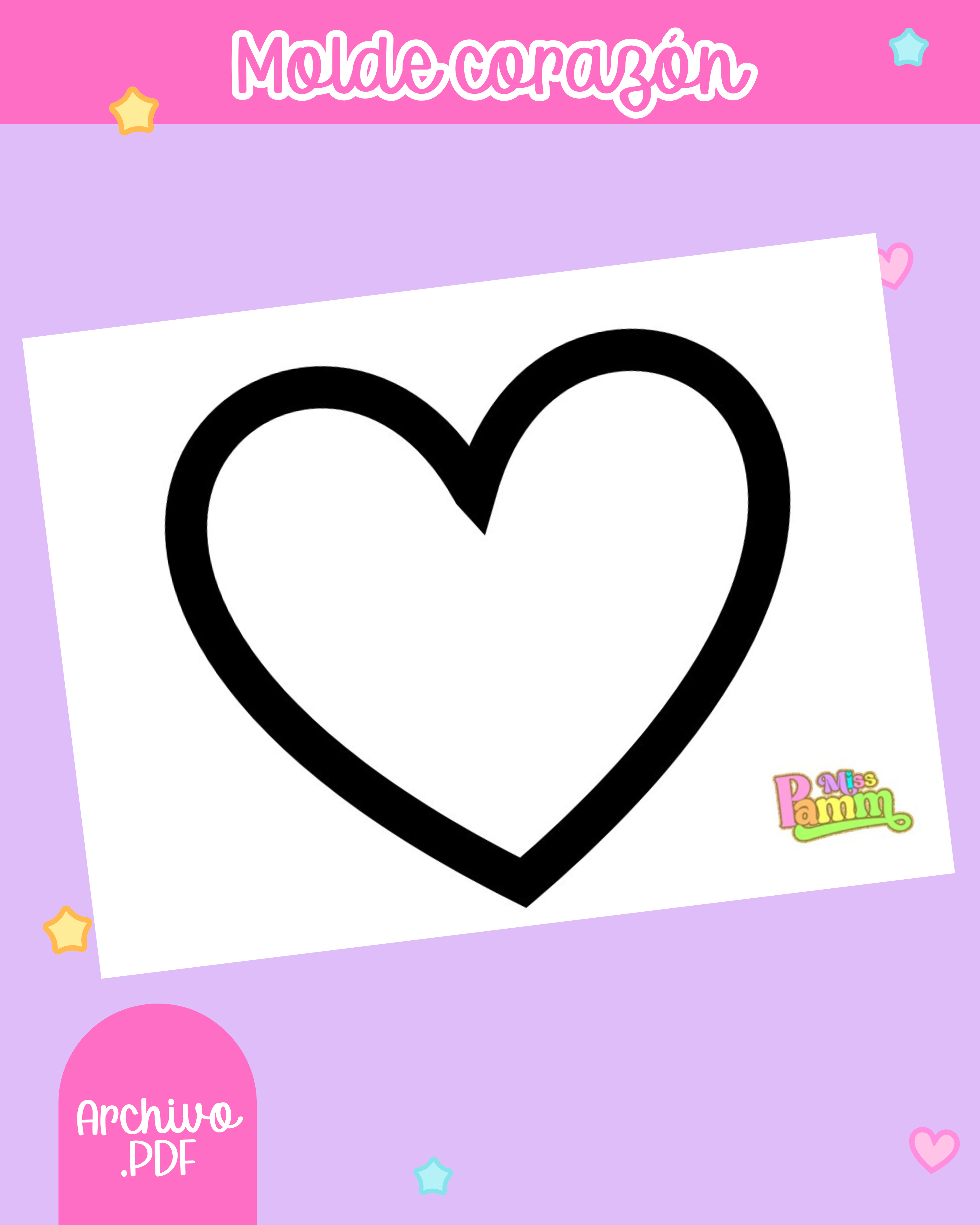 Molde corazón